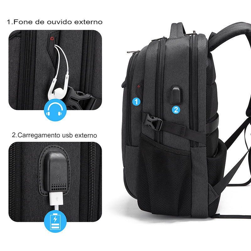 Mochila Masculina Reforçada Notebook