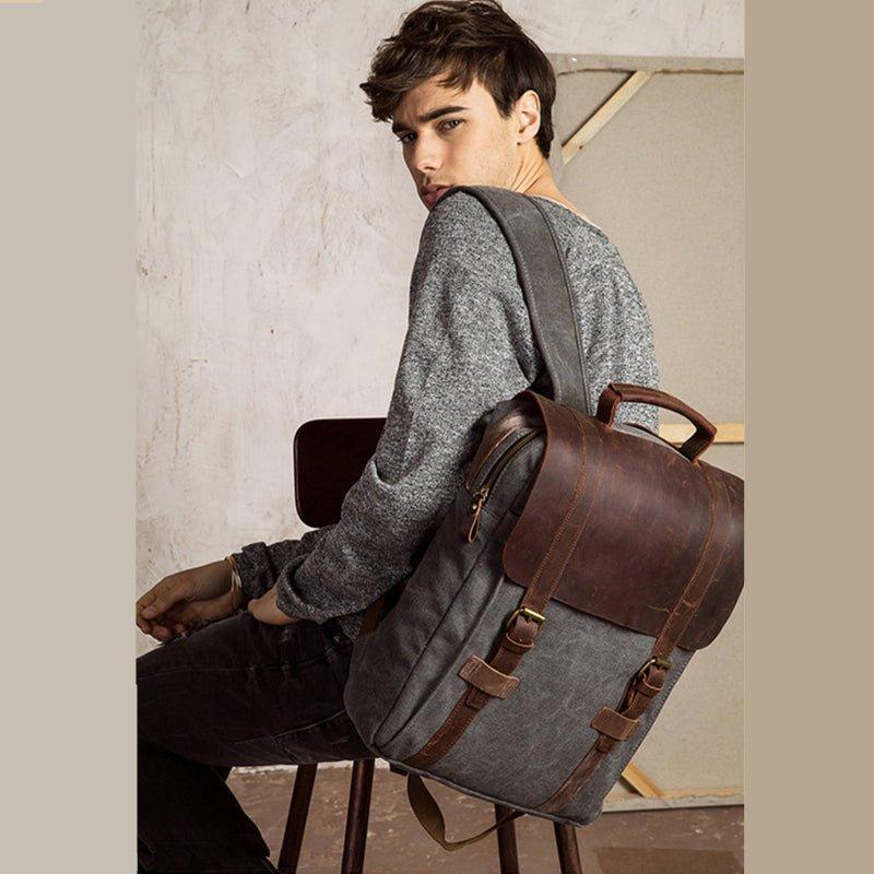 Mochila de Lona para Notebook Vintage Nomad