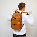 Mochila De Couro Masculino Casual