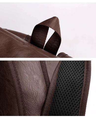 Mochila Masculina em Couro Genuíno - Estilo e Praticidade para o Seu Dia a Dia