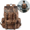 Mochila Masculina de Lona Estilo Vintage