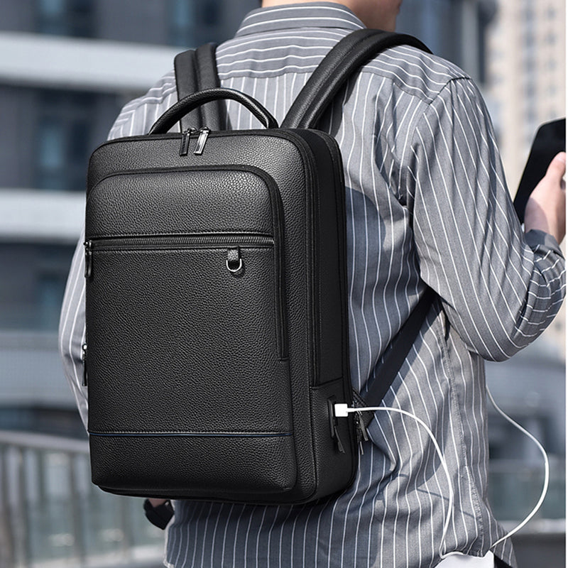 Mochila Masculina Notebook de Couro - Office