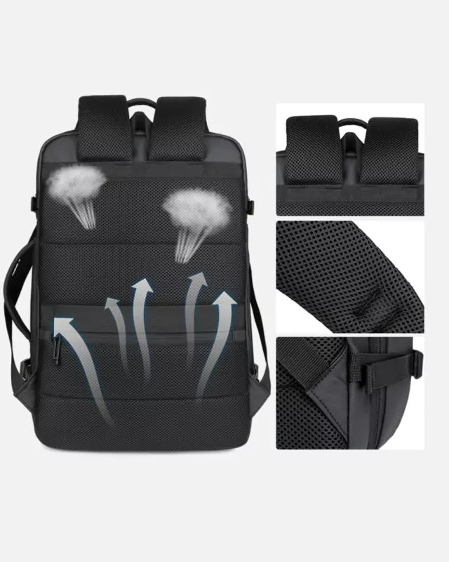 Mochila Para Notebook USB Modelo Infinity Black