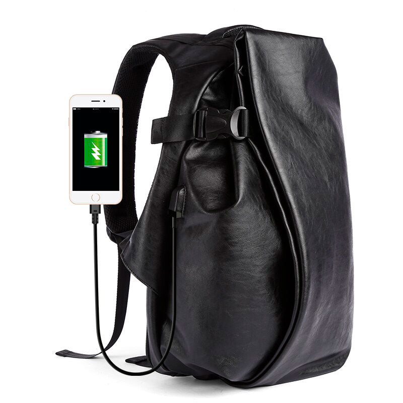 Mochilas de Couro Masculina Impermeável Vintage