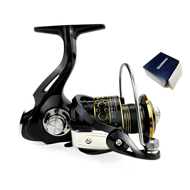 Molinete Shimano: Força de 15kg e 13 Rolamentos em Metal para Aventura sem Limites