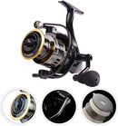 Molinete de Pesca LINNHUE HE: Recolhimento Rápido 5.2:1 e Drag de 10kg para Conquistar Grandes Peixes