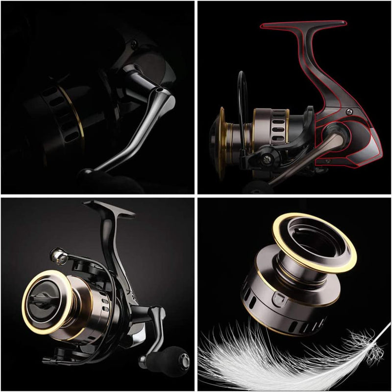 Molinete de Pesca LINNHUE HE: Recolhimento Rápido 5.2:1 e Drag de 10kg para Conquistar Grandes Peixes