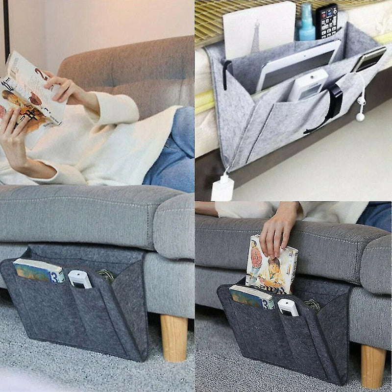 Organizador Prático Lateral para Cama e Sofá – Transforme Seu Espaço com Conforto e Facilidade