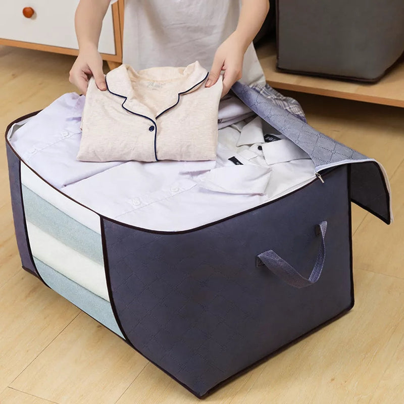 Kit Prático de 4 Organizadores Dobráveis para Grande Capacidade