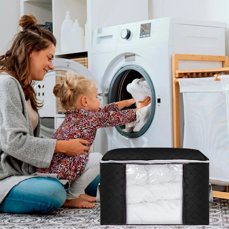 Kit Prático de 4 Organizadores Dobráveis para Grande Capacidade