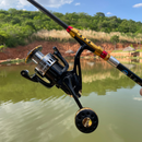 Molinete Shimano com Drag de Até 15kg e 19 Rolamentos para Rotação Suave + Óculos de Sol Polarizado Grátis para Aventura ao Ar Livre