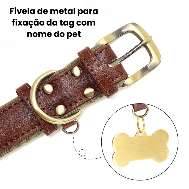 Coleira de Identificação Personalizada: Tranquilidade e Estilo Para Seu Pet