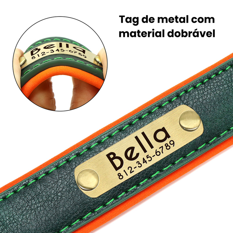 Coleira de Identificação Personalizada: Tranquilidade e Estilo Para Seu Pet