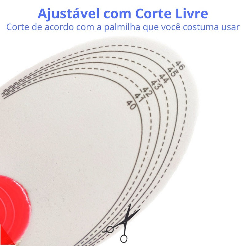 Palmilha Magnética Ortopédica Anti-impacto Confort