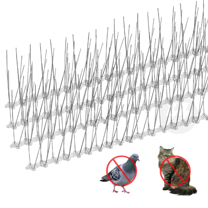 Proteção Eficaz Contra Pássaros para Telhas de Aço Inoxidável - 12 Peças