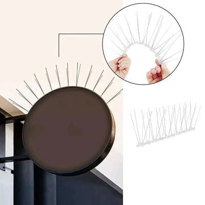 Proteção Eficaz Contra Pássaros para Telhas de Aço Inoxidável - 12 Peças