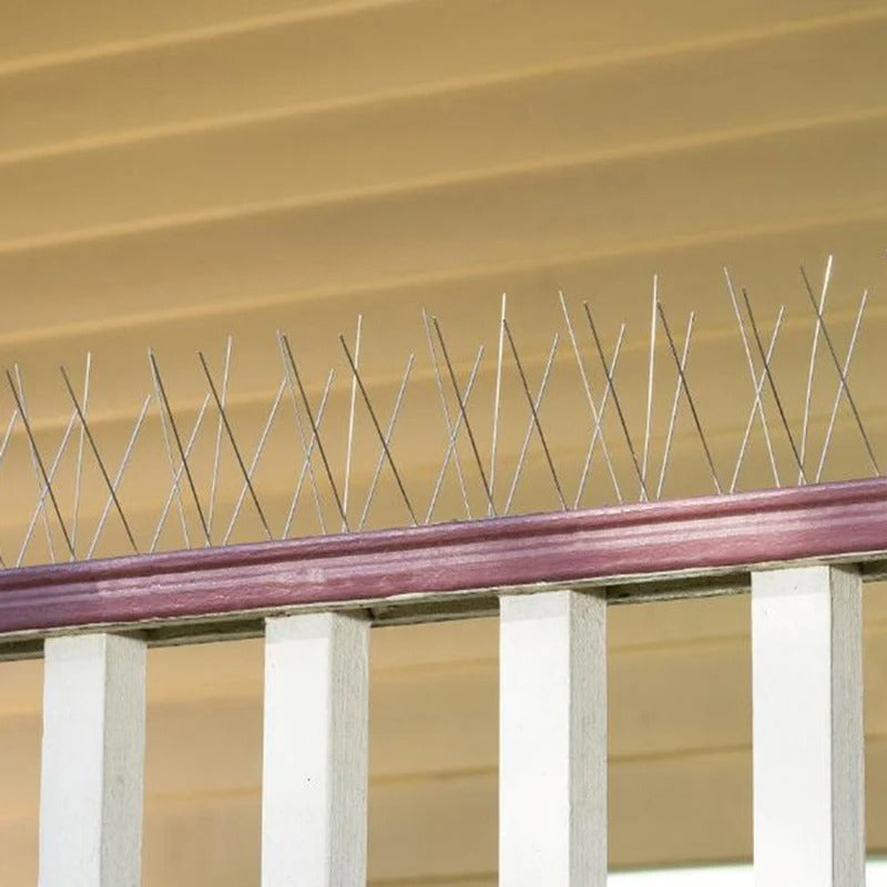 Proteção Eficaz Contra Pássaros para Telhas de Aço Inoxidável - 12 Peças