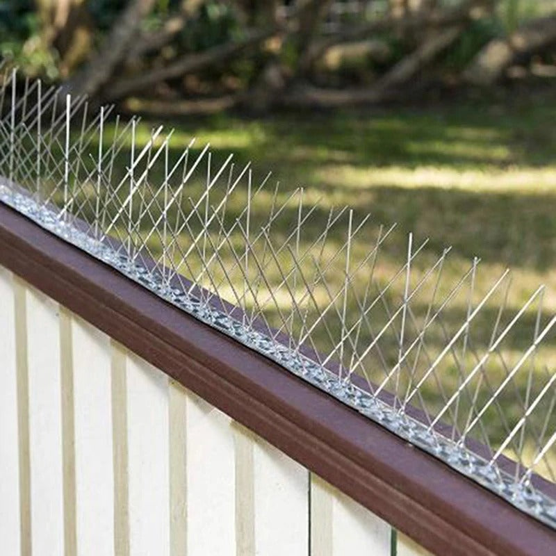 Proteção Eficaz Contra Pássaros para Telhas de Aço Inoxidável - 12 Peças