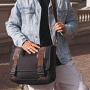 Pasta Bolsa Masculina de Lona para Notebook - Black