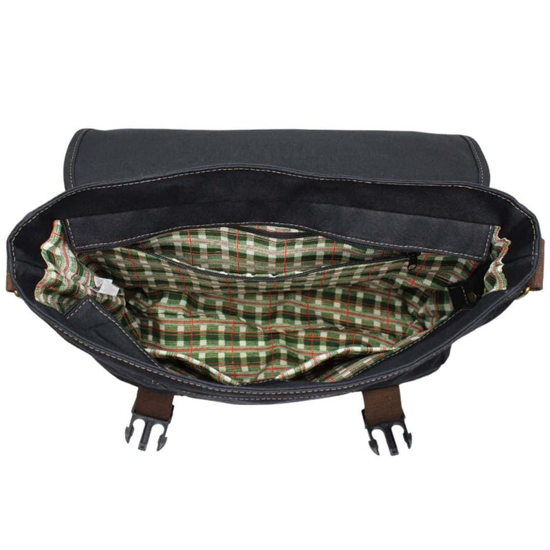 Pasta Bolsa Masculina de Lona para Notebook - Black