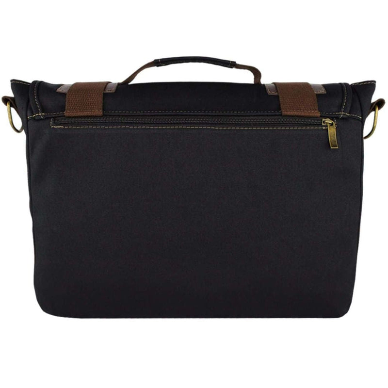 Pasta Bolsa Masculina de Lona para Notebook - Black