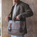 Pasta Bolsa Masculina de Lona para Notebook - Black