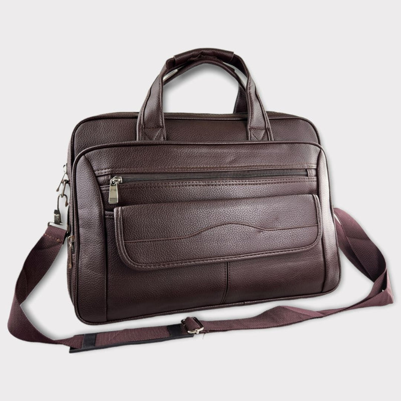 Pasta de Couro Executiva para Notebook Marrom | Deep
