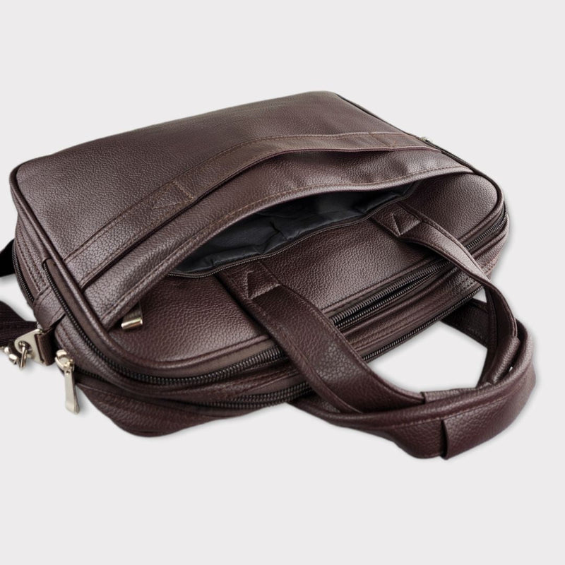 Pasta de Couro Executiva para Notebook Marrom | Deep