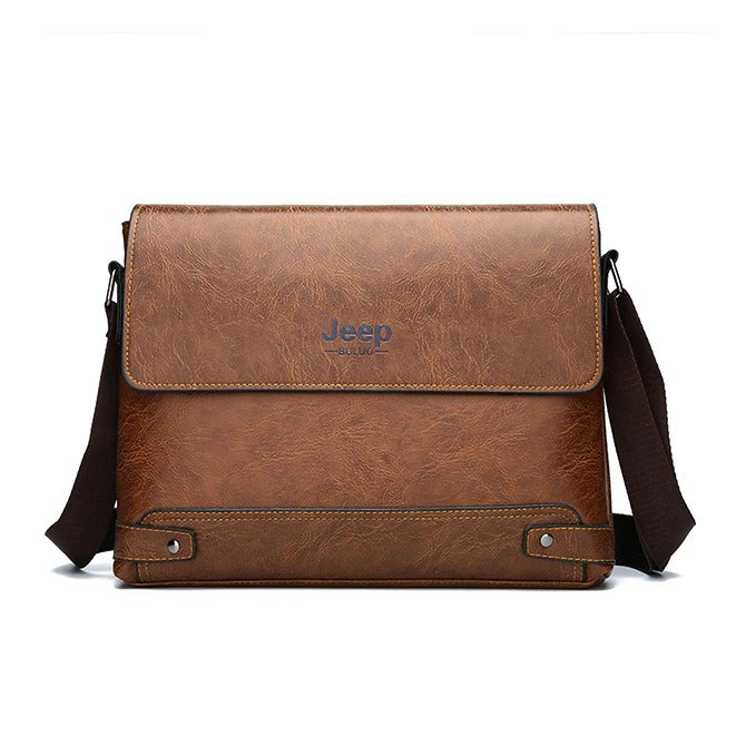 Pasta Bolsa Masculina de Couro Executiva Retrô Jeep