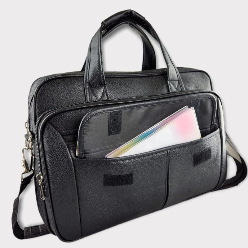 Pasta de Couro Executiva para Notebook Preto | Deep