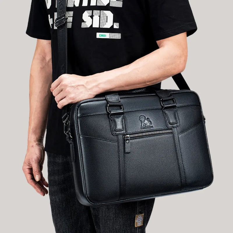 Pasta de Couro para Notebook | Retrô