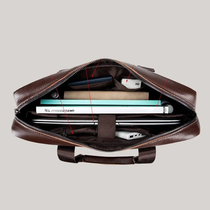 Pasta de Couro para Notebook | Retrô