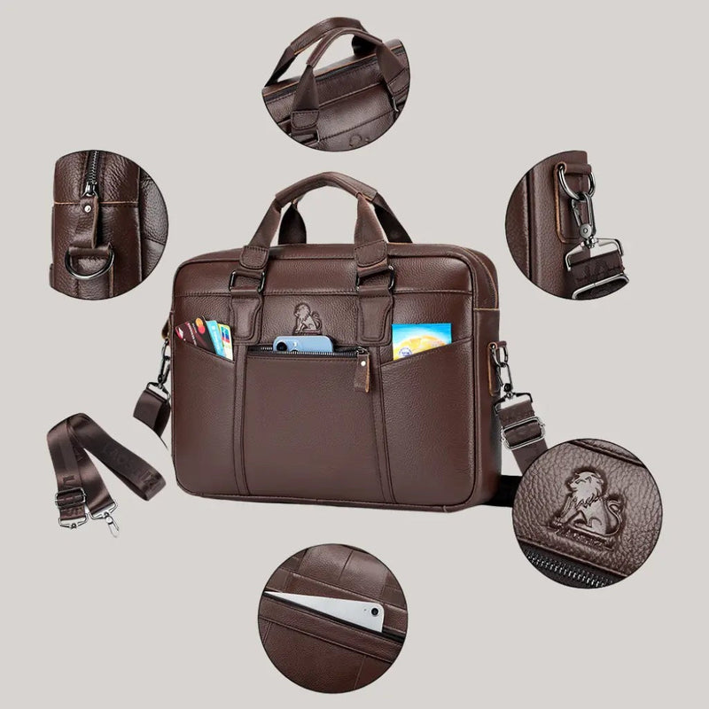 Pasta de Couro para Notebook | Retrô