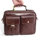Pasta Executiva Masculina em Couro Dark Brown