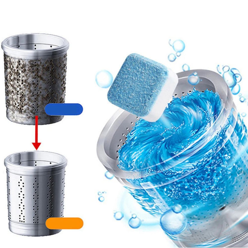 Pastilhas Efervescentes para Limpeza de Máquinas de Lavar - Compre 5 e Ganhe 10