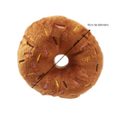 Confortável Brinquedo de Pelúcia em Formato de Donut para Cães