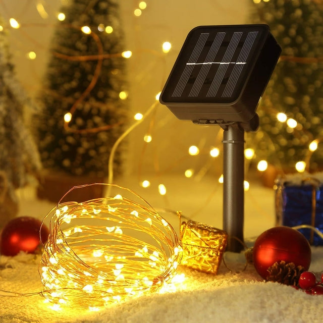 Decore Seu Natal com Pisca-Pisca Solar: 8 Modos de Iluminação e Instalação Rápida