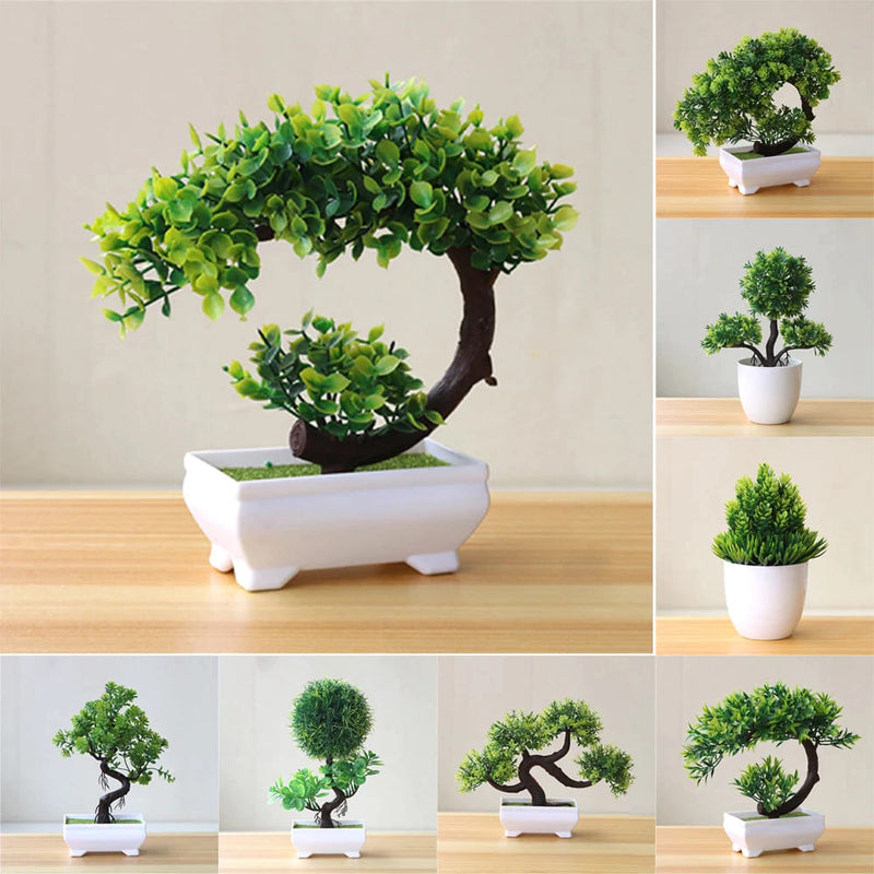 Vaso com Planta Artificial Bonsai para Decoração