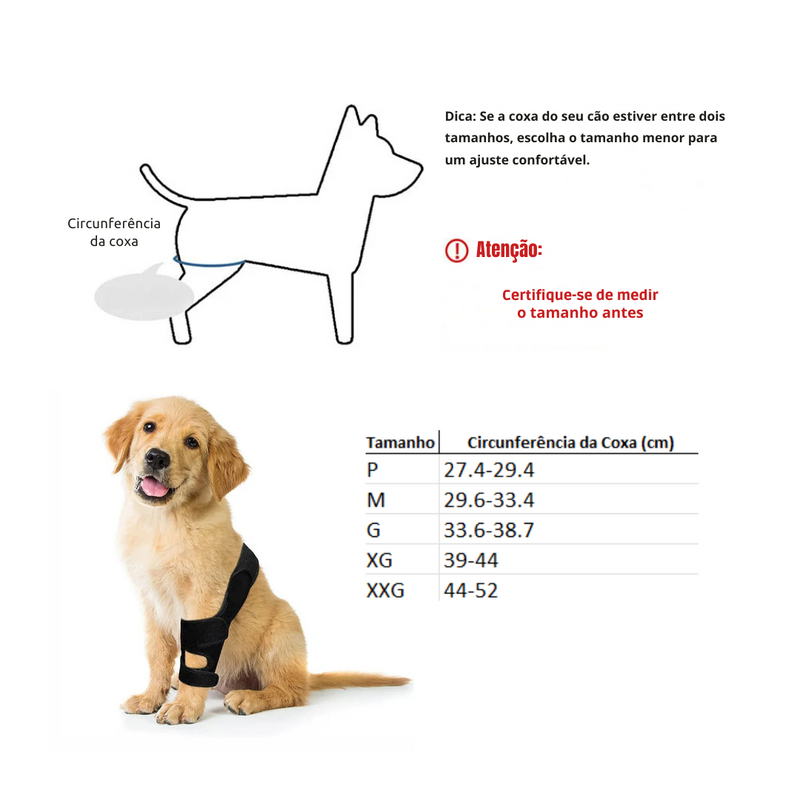 Cinta de Suporte para Articulações e Joelhos de Cachorros com Dificuldade para Caminhar