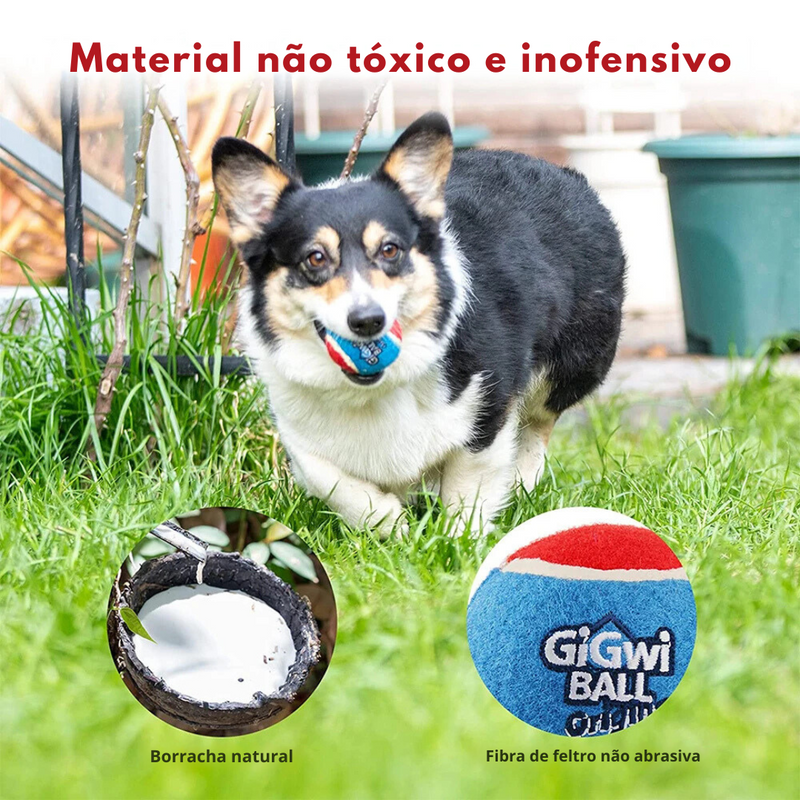 Bola de Tênis Gigwi para Cachorros: Diversão Duradoura e Aventura Segura