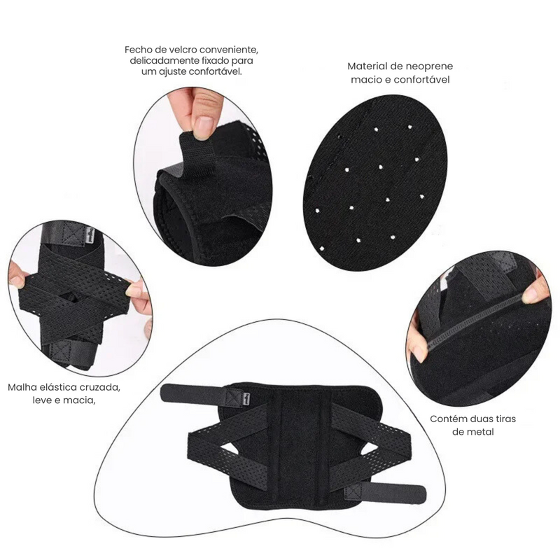 Bandagem Protetora para Joelhos e Cotovelos de Cachorros - Conforto e Mobilidade para Seu Melhor Amigo