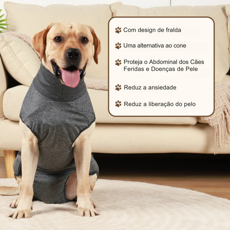 Roupa Confortável de Recuperação para Cães e Gatos