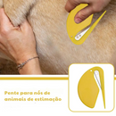 Pente Desembaraçador de Pelos para Cães e Gatos – Conforto e Praticidade na Grooming