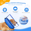 Colar Inflável Confortável com Formato de Donut para Cães em Recuperação