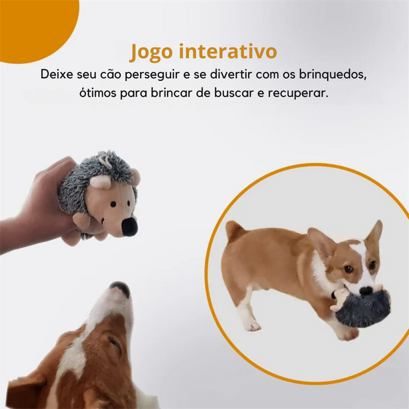 Ouriço de Pelúcia Confortável para Cães
