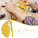 Pente Desembaraçador de Pelos para Cães e Gatos – Conforto e Praticidade na Grooming