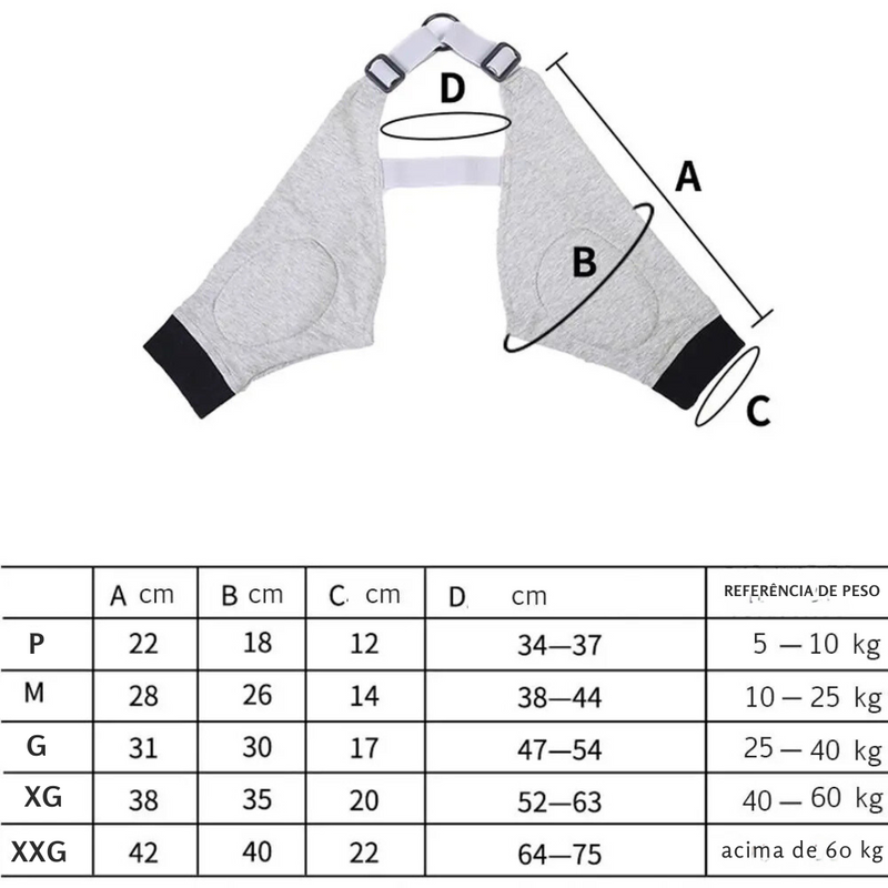 Suporte Confortável Para Dores Articulares em Cachorros
