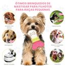 Conjunto de 6 Brinquedos Pelúcia e Mordedores para Momentos de Diversão com Seu Cachorro