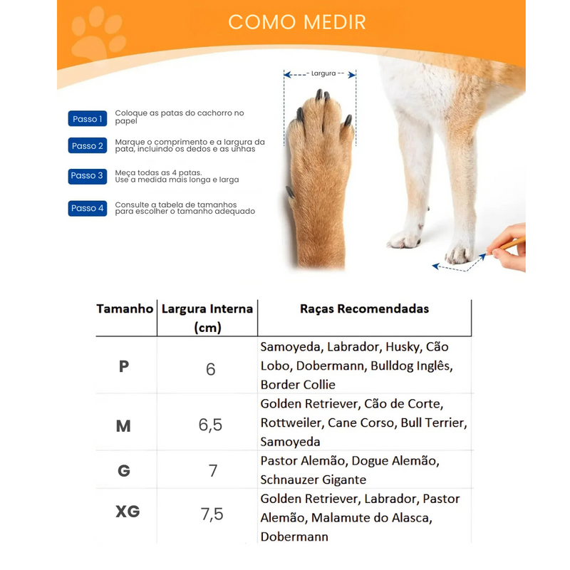 Bota Impermeável Confortável Para Seu Cão