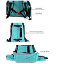 Mochila Pet Respirável e Impermeável para Transporte Confortável de Cachorros